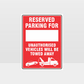 Custom Metal Sign,Reserved Parking For Sign